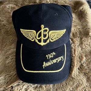 New Rare Breitling 130th Anniversary Basesball cap hat.  Black with gold accents